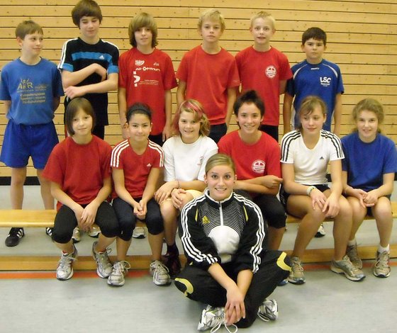 Nadja Mesloh im Kreis der Athleten im Perspektiv-Kader Ost (Foto: privat).